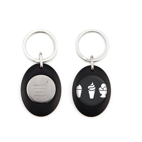 Porta-chaves oval com ficha de carrinho CR-Z Carro