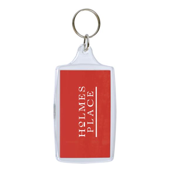 Porta-chaves retangular grande com fotografia 70x45 mm CR-70
