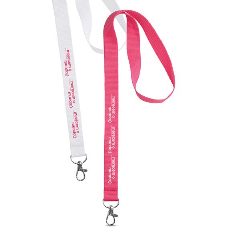 Lanyard em poliéster com mosquetão metálico Polyard