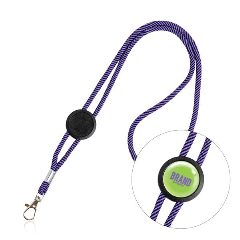 Lanyard tubular em poliéster com ajustador Treel