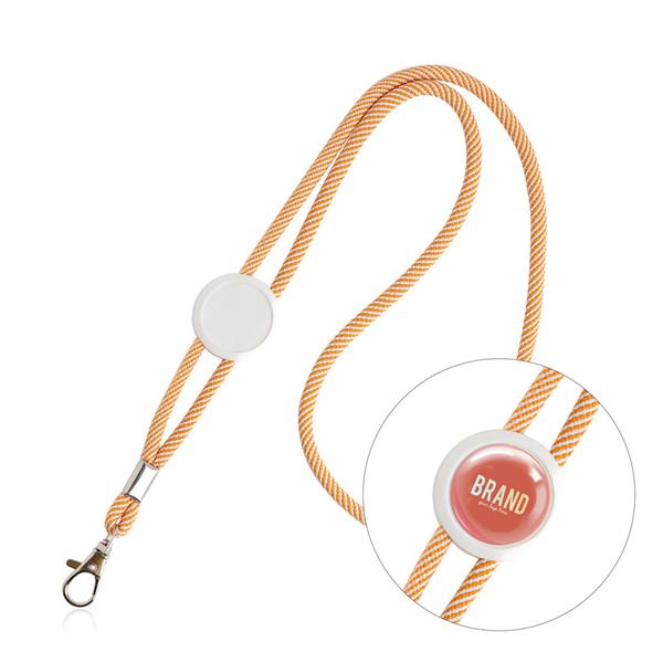 Lanyard em poliéster com ajustador para resina Metrip
