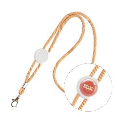 Lanyard em poliéster com ajustador para resina Metrip