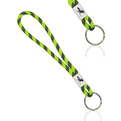 Porta-chaves tubular às riscas com ajustador metálico Marlyne