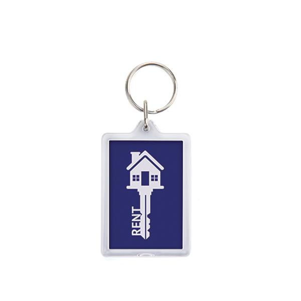 Porta-chaves retangular com fotografia 35x50 mm CR-OP