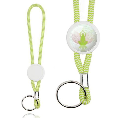 Porta-chaves tubular com ajustador e argola Tobby