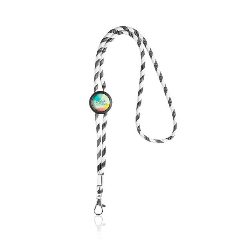 Lanyard tubular em RPET com ajustável e mosquetão Ecoyard
