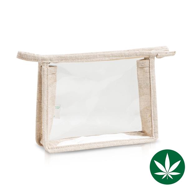 Bolsa de viagem transparente em cânhamo e PEVA Hempeva