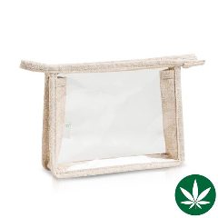 Bolsa de viagem transparente em cânhamo e PEVA Hempeva
