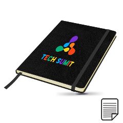 Bloco de notas A5 pautado com capa em cartão Kinylined