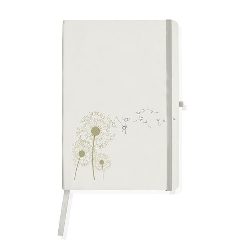 Bloco de notas A5 branco com suporte para caneta Notecolor