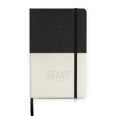 Bloco de notas A5 em PU bicolor Kuote