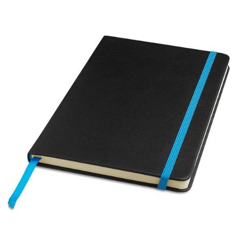 Bloco de notas A5 em PU preto para laser Stylebook