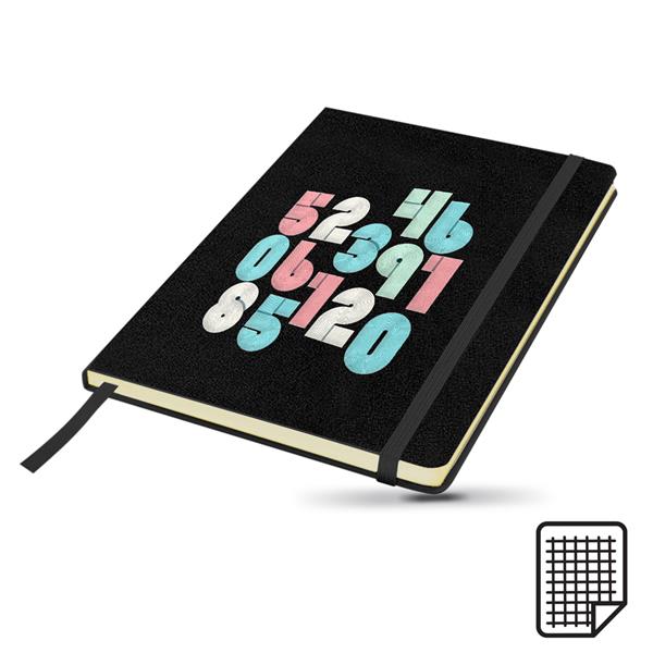 Bloco de notas A5 quadriculado com bolsa Kinygrid