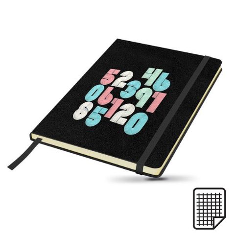 Bloco de notas A5 quadriculado com bolsa Kinygrid