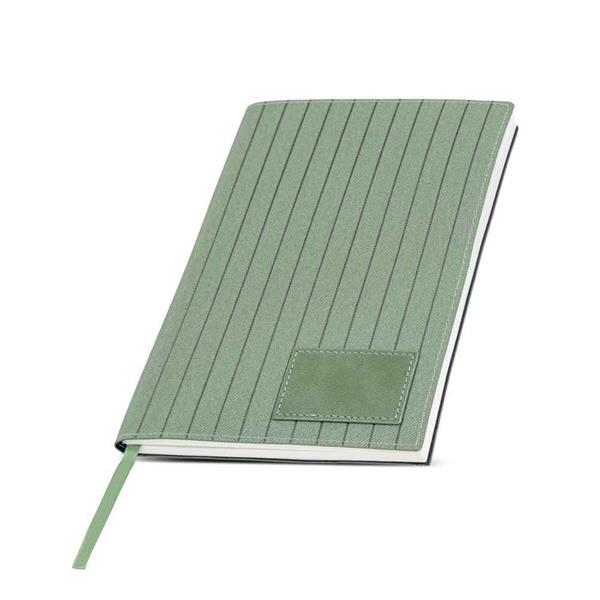 Bloco A5 em PU texturado com patch Danote