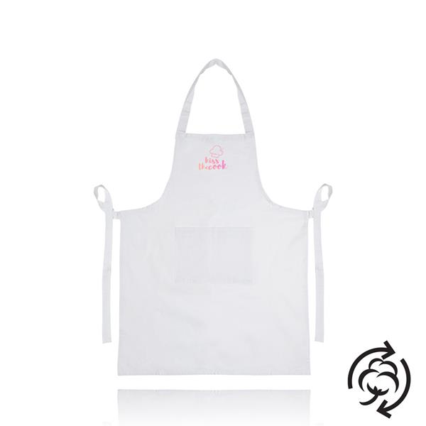 Avental em algodão reciclado 180 g/m² com fitas largas APromo
