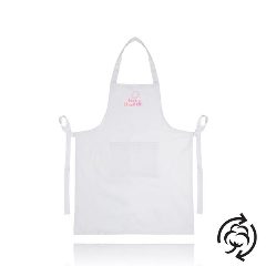 Avental em algodão reciclado 180 g/m² com fitas largas APromo