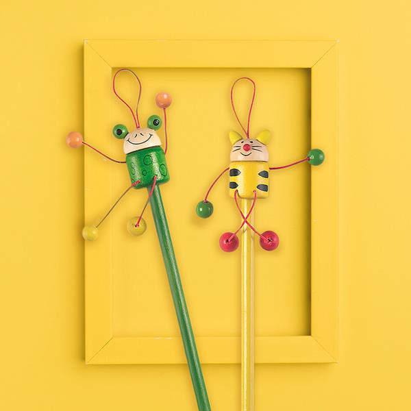 Lápis de carvão infantil com figura no topo Toys