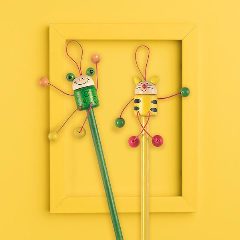 Lápis de carvão infantil com figura no topo Toys