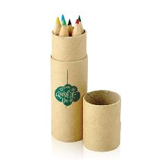 Tubo de cartão com 6 lápis de cor Artkid