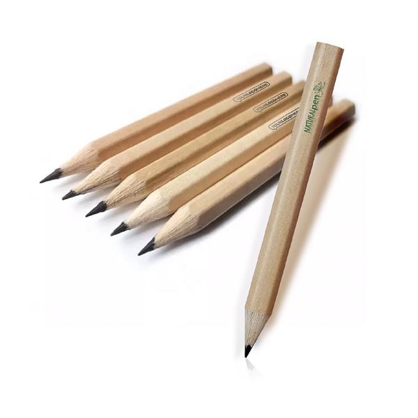 Mini lápis de carvão em madeira clara 9 cm Inkin