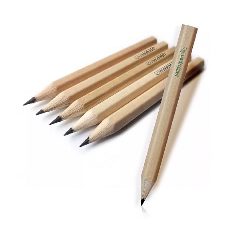 Mini lápis de carvão em madeira clara 9 cm Inkin