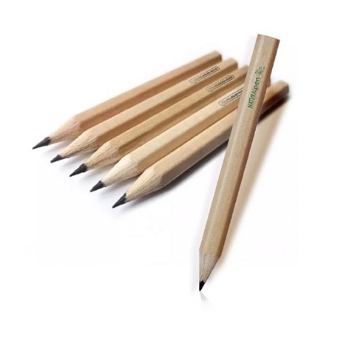 Mini lápis de carvão em madeira clara 9 cm Inkin
