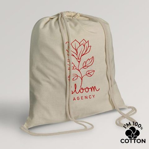 Saco mochila em algodão 110 g Backotton