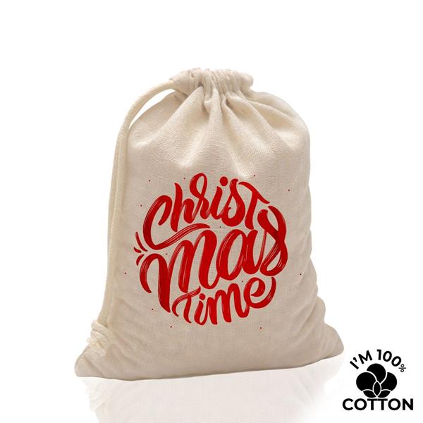 Saco em algodão 180 g com atilho Cottoncord180