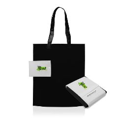 Saco dobrável em TNT 80 g com mola Foldbag