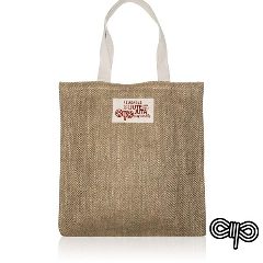 Saco em juta com padrão zig-zag ZigJute