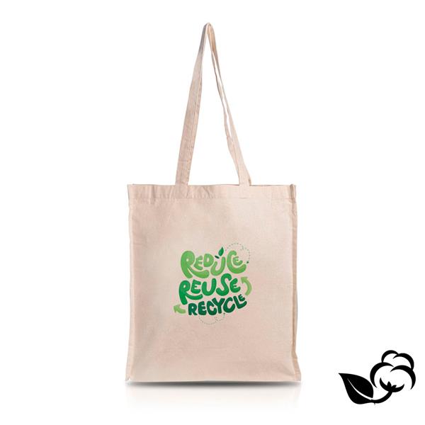 Saco em algodão orgânico 220 g com fole Celici