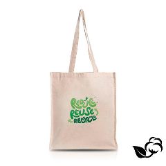 Saco em algodão orgânico 220 g com fole Celici