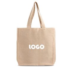 Saco em juco com fole e bolso interior Muxaxo