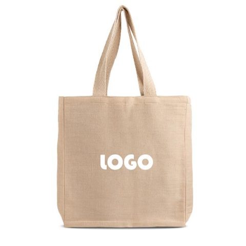 Saco em juco com fole e bolso interior Muxaxo
