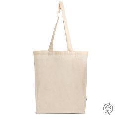Saco em algodão reciclado 140 g/m² com fole total Avignon