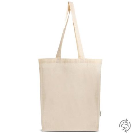 Saco em algodão reciclado 140 g/m² com fole total Avignon
