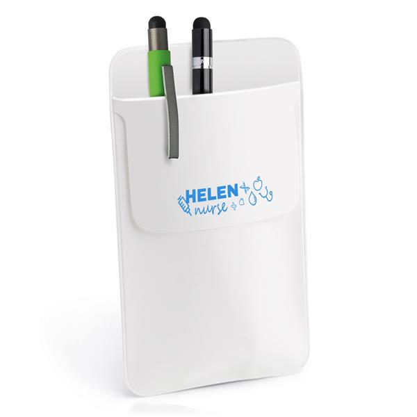 Protetor de bolso em PVC para esferográficas Pharma
