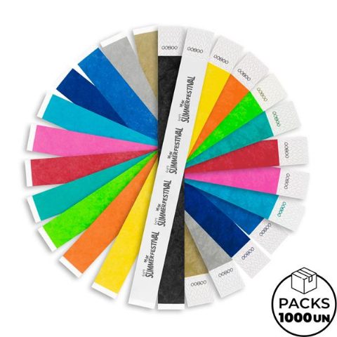 Pulseira de identificação inviolável em tyvek Kayle