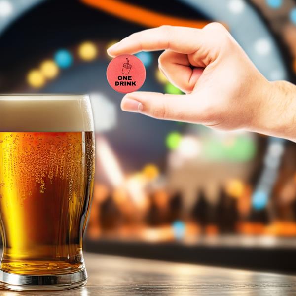 Fichas para eventos 3,5 cm em plástico PS, pack de 250 Evy