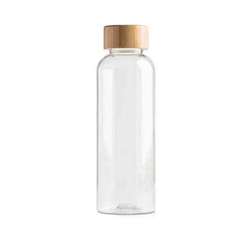 Garrafa em RPET 500 ml com tampa em bambu RB Bottle