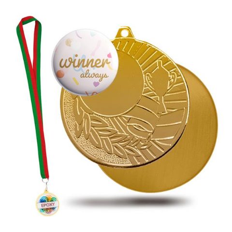 Medalha em metal para gravação a laser Winner