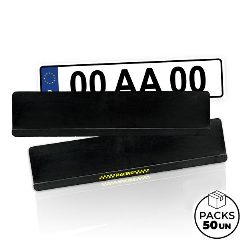 Suporte de matrícula em plástico reciclado branco RPlate