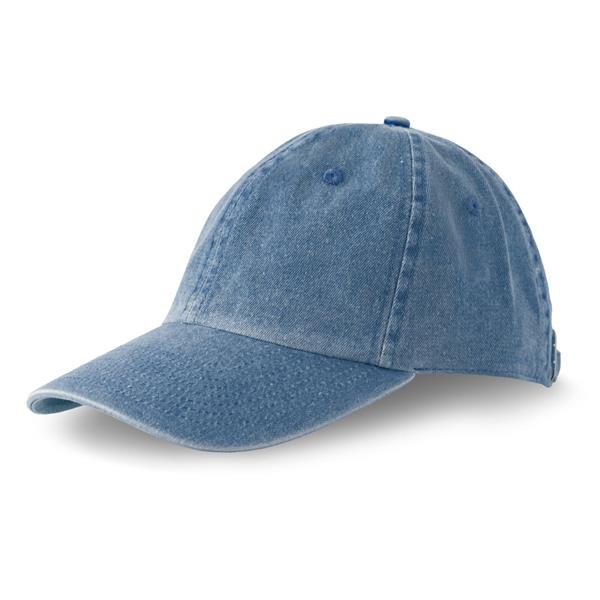 Boné vintage de 6 painéis em algodão envelhecido Caden