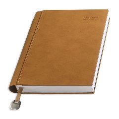 Agenda diária A5 2027 com toque de camurça Bali