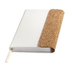 Agenda diária A5 2027 em PU com aba de cortiça Yuma
