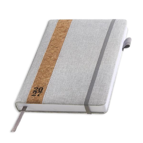 Agenda diária A5 2027 em linho e cortiça Tokyo