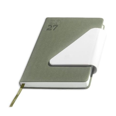 Agenda A5 2027 com aba magnética triangular Vegas
