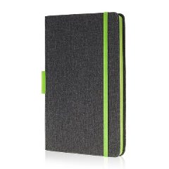 Bloco de notas A5 em PU com porta-esferográfica Exnote – foto 7
