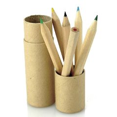 Tubo de cartão com 6 lápis de cor Artkid – foto 3
